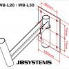 TRIPÉ COLUNA(PAREDE)JB SYSTEMS WB-L30