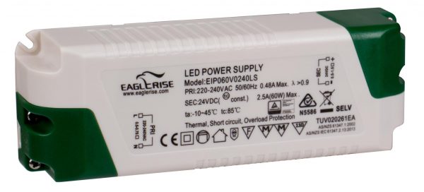 LED SWITCHING POWER SUPPLY – 24VDC/60W