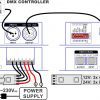 DMX LED-STRIP CONTROLLER 240W/24V – XLR+RJ45 I/O