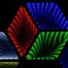 3D HEXAGONAL RGB WALL MIRROR EFFECT