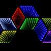 3D HEXAGONAL RGB WALL MIRROR EFFECT
