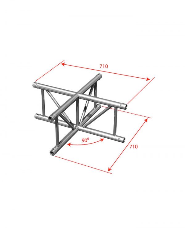 4 DIRECTIONS – 90° – FLAT – CORNER JOINT