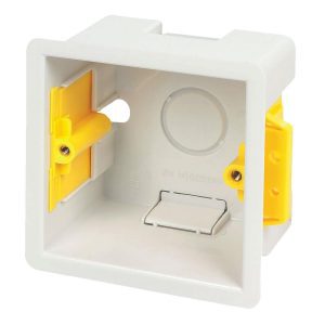 WALL INSERT SQUARE BOX 47 MM WHITE FOR PILOT CONTR