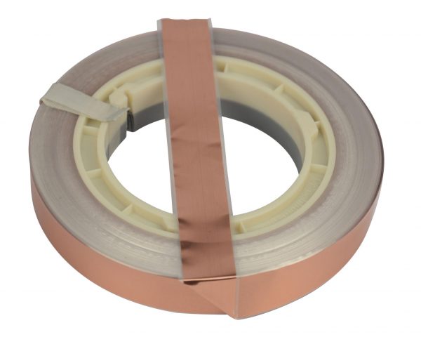 COPPER TAPE 50M LONG – 18MM WIDE AND 0.1MM THICK
