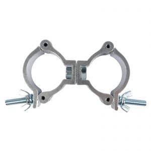 DOUBLE MOUNTING CLAMP TUBE 50MM 75KG-SILVER