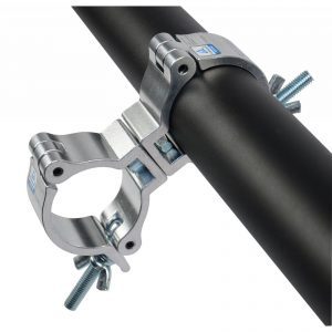 DOUBLE MOUNTING CLAMP TUBE 50MM 75KG-SILVER