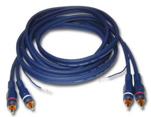 2XMALE RCA / 2 MALE RCA + GROUND WIRE CABLE - 3 M