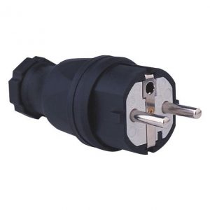 IP44 SCHUKO MALE RUBBER PLUG