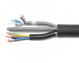 3X2.5MM² HYBRID POWER CORD + DMX IN AND OUT - 50M