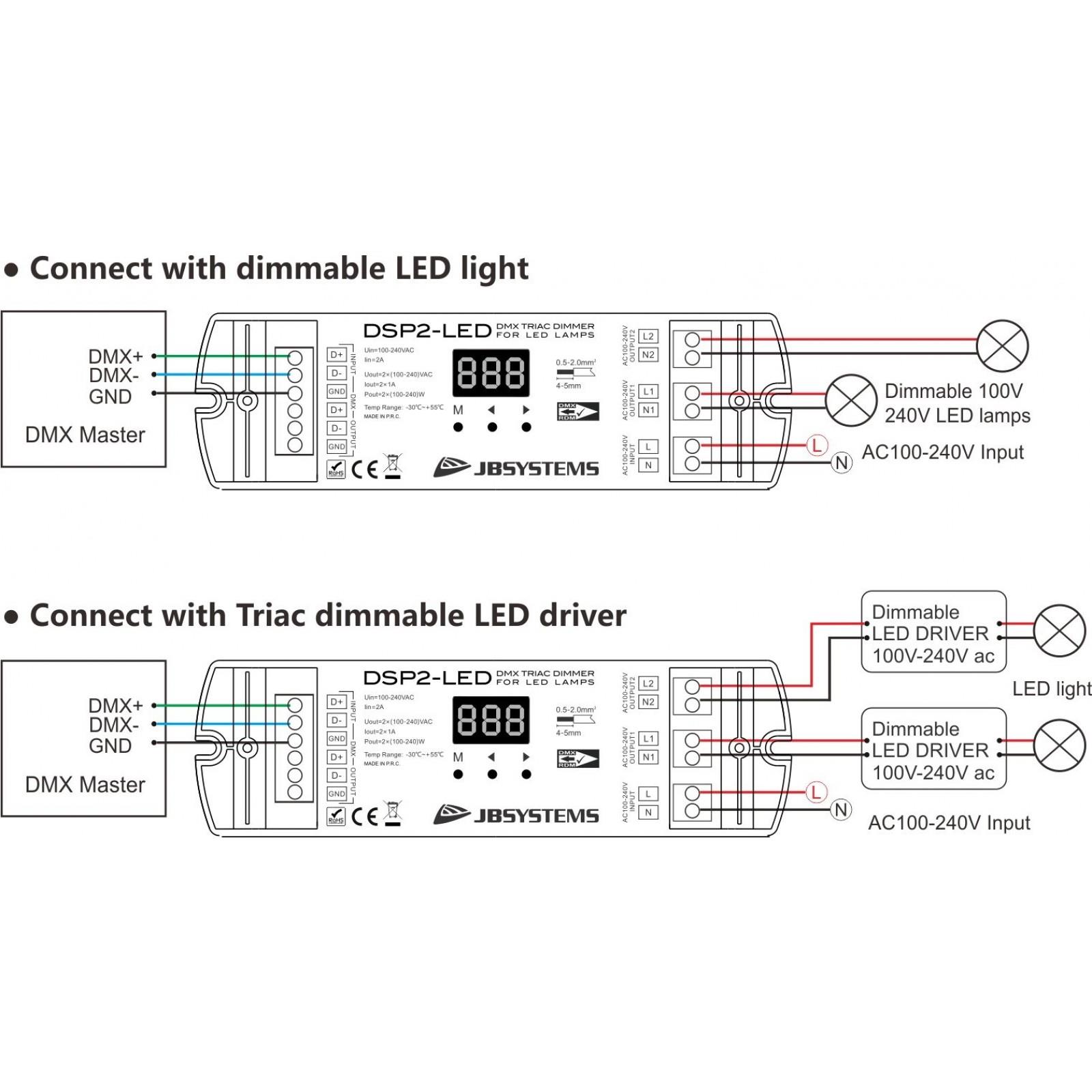 DIMMER TRIAC JB SYSTEMS DSP2-LED