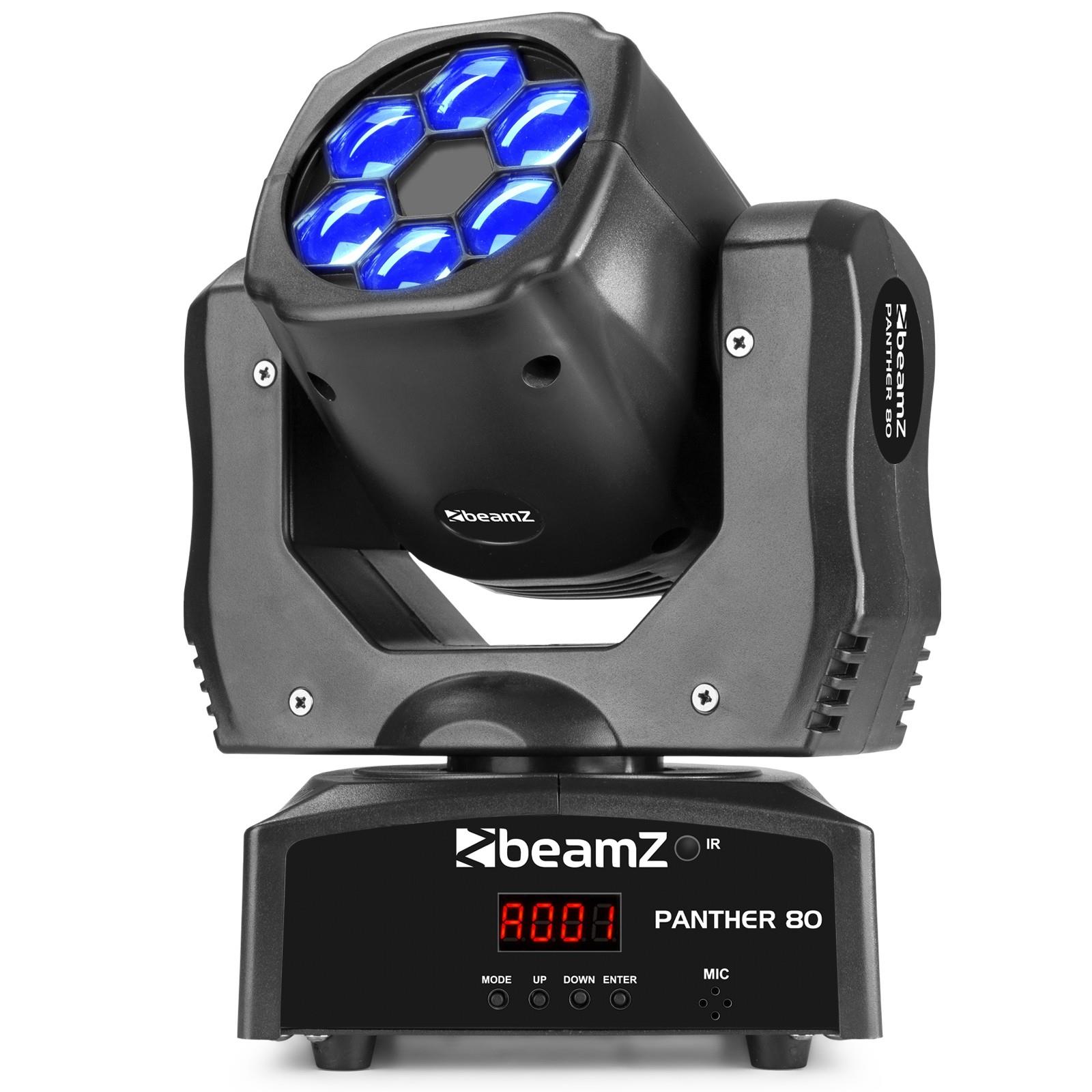 MOVING HEAD BEAMZ PANTHER 80 LED
